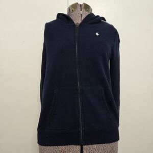 Womens Polo Ralph Lauren Full Zip Up Navy Jacket Pink Stripes On Sleeves SZ XL